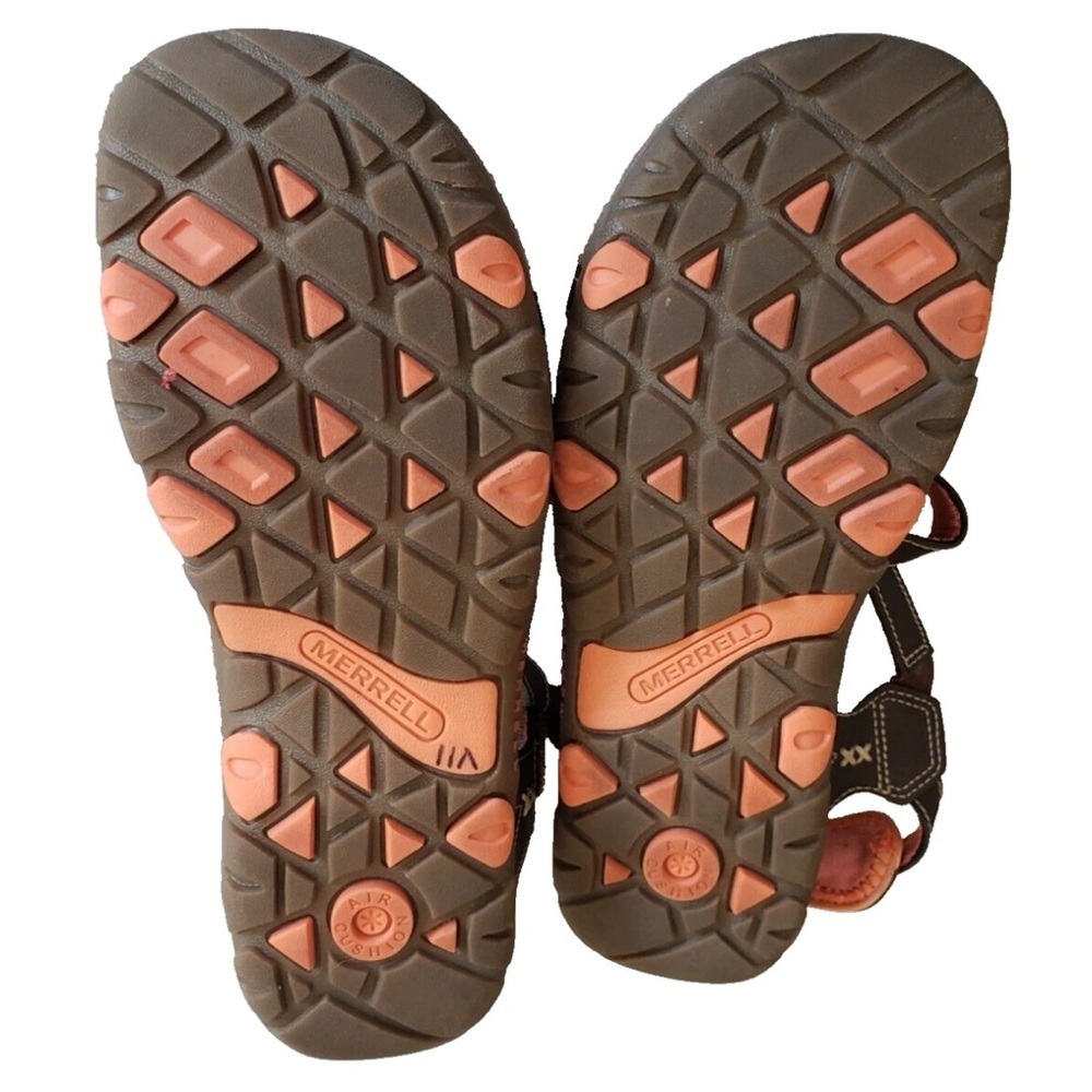 Merrell Brown Sandspur Leather Performance Sandals - Picture 9 of 9